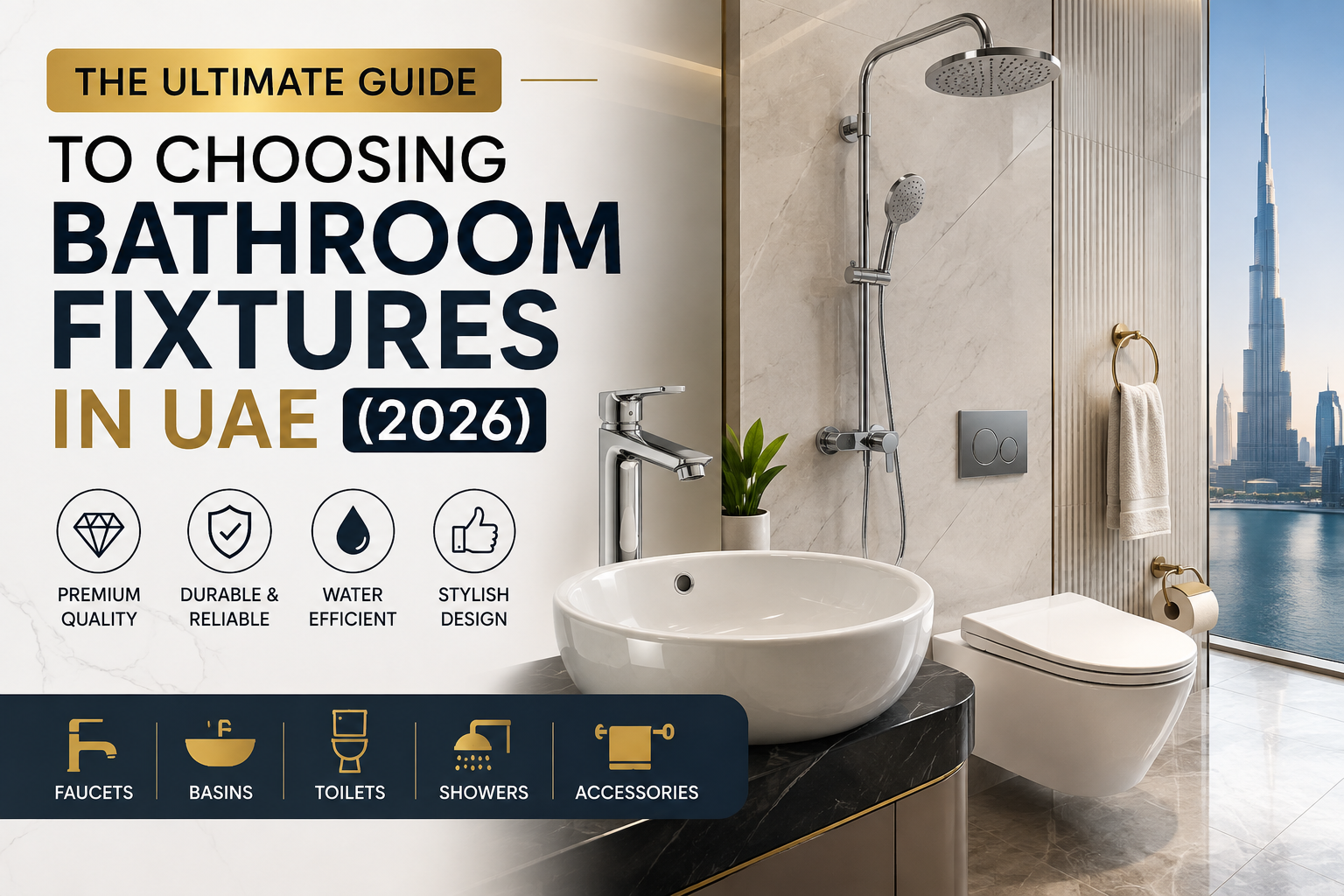 The Ultimate Guide to Choosing Bathroom Fixtures in UAE (2026)