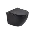 Venezia Wall-Hung Toilet | Rimless Design | P-Trap 180mm | UF Soft Closing Seat Cover | Colors: Matt Black & Matt Grey & Matt White