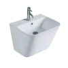 BELLA Wall Hung Washbasin | 500x420mm | Stylish, Space-Saving & Easy-to-Clean | Beautiful Modern Design | Glossy White Finish