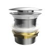 Premium Brass Pop-Up Basin Waste – Modern Push Drain for Wash Basin, 5 Luxury Finishes | 7 Years Warranty