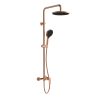 Premium Brushed Rose Gold Shower System – Complete Rain Shower Set with Hand Shower & Mixer | 7 Years Warranty