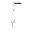Modern Square Chrome Complete Shower Set – 250mm Rain Shower, Hand Shower & Wall Mixer | 7 Years Warranty