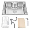 SF-143 SS304 Workstation Kitchen Sink 800 x 500 mm with Cutting Board