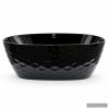 Glossy Black Textured Acrylic Freestanding Bathtub, 170 × 80 cm – Model 5011B