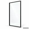 Black Frame Bathtub Glass Screen - Model BLACK