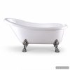 Classic White Freestanding Clawfoot Bathtub - Model CF-01